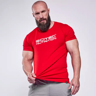 NICO férfi póló piros L Scitec Nutrition