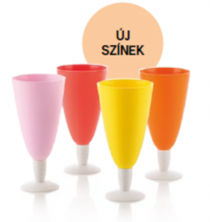 Új hullám desszertes kehely szett 4 x 330 ml új színekben Tupperware