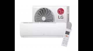 LG Dual Pro oldalfali split klíma 3,5 kW W12TE  SZERELÉSSEL!