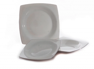 Bonamore Platinum 18 részes porcelán étkészlet + AJÁNDÉK