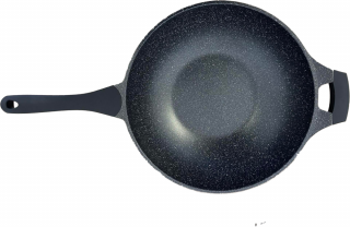 Royalty Line wok 30 cm, márvány kivitel, indukciós, fekete