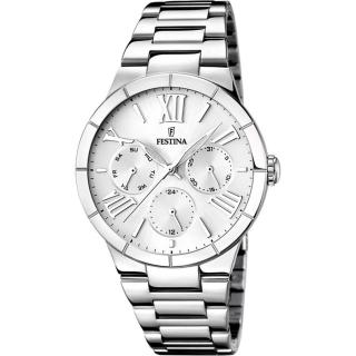 FESTINA - F16716/1 női óra fehér számlappal acél csattal