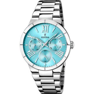 FESTINA - F16716/4 női óra türkiz / akvamarin számlappal acél csattal