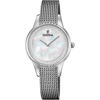 FESTINA - F20494/4 női óra gyöngyház számlappal cirkónia kövekkel acél csattal
