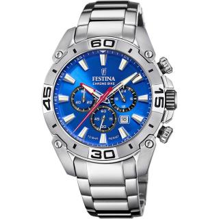 FESTINA - F20543/2 férfi óra kék számlappal acél csattal
