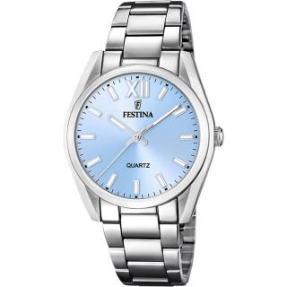 FESTINA - F20622/3 női óra világoskék számlappal acél csattal