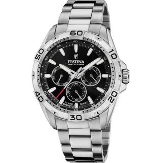 FESTINA - F20623/5 férfi óra fekete számlappal acél csattal
