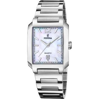FESTINA - F20679/2 női óra ezüst számlappal acél csattal