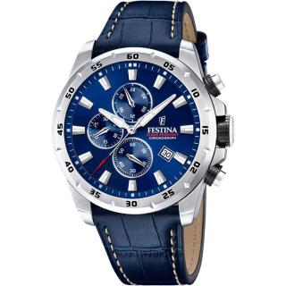 FESTINA - F20692/2 férfi óra kék számlappal kék bőrszíjjal