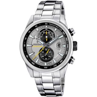 FESTINA - F20694/4 férfi óra szürke számlappal acél  csattal