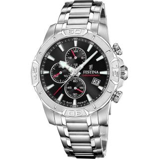 FESTINA - F20704/3 férfi óra fekete számlappal acél csattal
