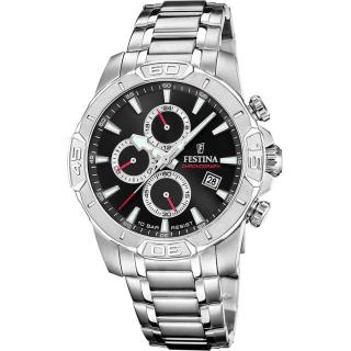 FESTINA - F20704/6 férfi óra fekete számlappal acél csattal