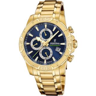 FESTINA - F20705/5 férfi óra kék számlappal acél csattal (PVD)