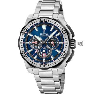 FESTINA - F20724/2 férfi óra kék számlappal acél csattal