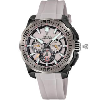 FESTINA - F20726/1 férfi óra szürke / fekete számlappal szürke szilikon (gumi) szíjjal