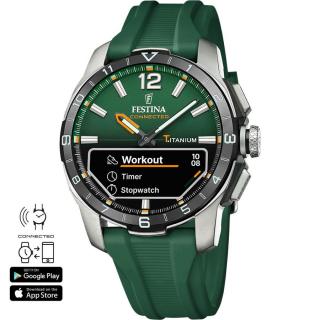 FESTINA - F23000/2 férfi óra zöld számlappal zöld szilikon (gumi) szíjjal)