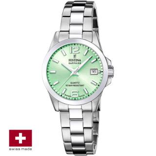 FESTINA SWISS F20049/2 női óra mentazöld számlappal acél csattal