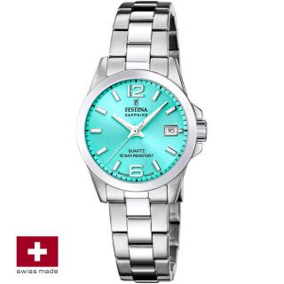 FESTINA SWISS F20049/4 női óra tiffany számlappal acél csattal