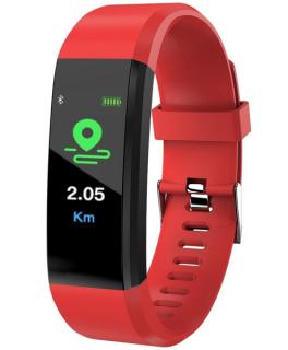 UNISEX TimeTech ár-érték bajnok meggypiros fitness okosóra TT3609PR