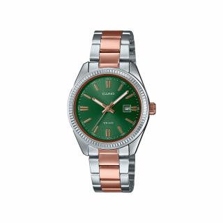 Casio Standard zöld számlapos női óra LTP-1302PRG-3AVEF