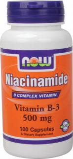 NOW Niacinamide B-3 500mg caps