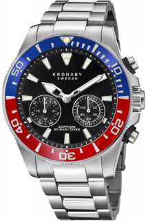 Kronaby hibrid okosóra, Diver S3778/4