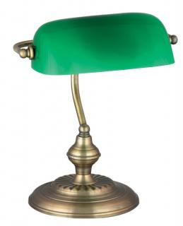 Rábalux Bank asztali lámpa - bronz-zöld 4038