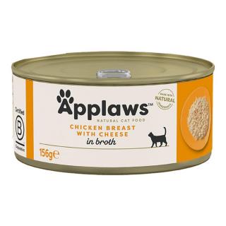 Applaws Cat Csirkemell Sajttal, 6x156 g