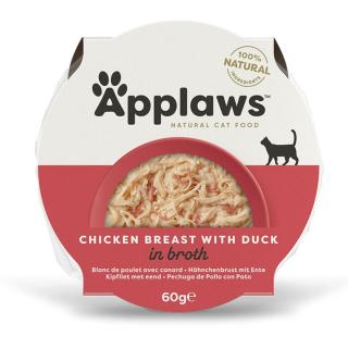 Applaws Pot Cat Csirkemell Kacsahússal 10x60g