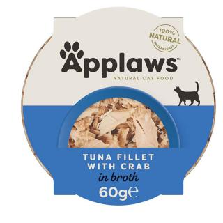 Applaws Pot Cat Tonhal Tengeri Rákkal 10x60g