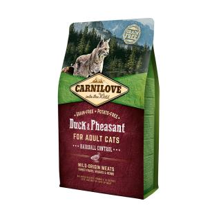 CARNILOVE Cat Kacsa és Fácán - Hairball Control 2kg