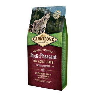 CARNILOVE Cat Kacsa és Fácán - Hairball Control 6kg