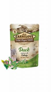 CARNILOVE CAT kacsa macskamentával 85g