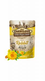 CARNILOVE CAT kitten nyúl körömvirággal 85g