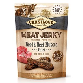 Carnilove Jerky Snack Beef with Beef Muscle Fillet - marha filé 3x100g