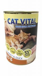 Cat Vital konzerv kacsa-pulyka 415g