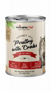 Chicopee Cat Adult Gourmet pot szárnyas és rák 400g