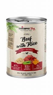 Chicopee Dog Adult Pure marha és rizs 400g