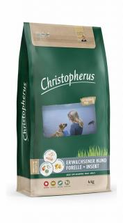 Christopherus Dog Adult Grainfree Pisztráng és Rovar Smallmedium 12kg