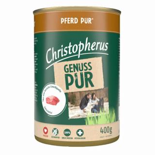 Christopherus Dog konzerv pure ló 400g