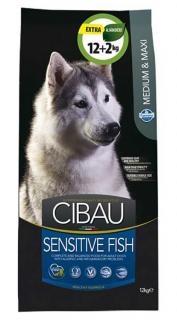 Cibau Sensitive Fish Medium and Maxi 12+2kg