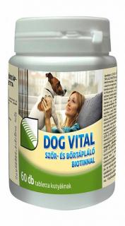 DOG VITAL Szőr- Bőrtápláló Tabletta Biotinnal 60db