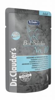 Dr.Clauder's Best Selection No 10 - Hering és garnéla chia maggal, 8x85g
