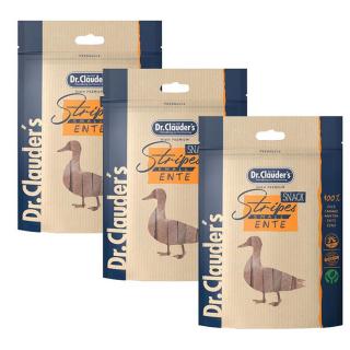 Dr.Clauder's Stripes Small Kacsahús Csíkok, 3x80g