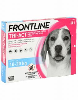 Frontline Tri-Act rácseppentő oldat 10-20 kg-os kutyáknak 3x2ml