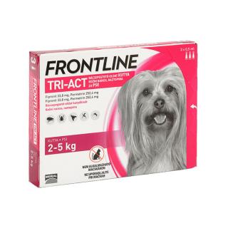 Frontline Tri-Act rácseppentő oldat 2-5 kg-os kutyáknak 3x0,5ml