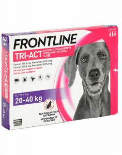 Frontline Tri-Act rácseppentő oldat 20-40 kg-os kutyáknak 3x4ml