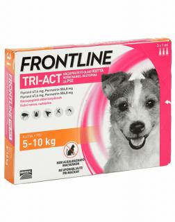 Frontline Tri-Act rácseppentő oldat 5-10 kg-os kutyáknak 3x1ml
