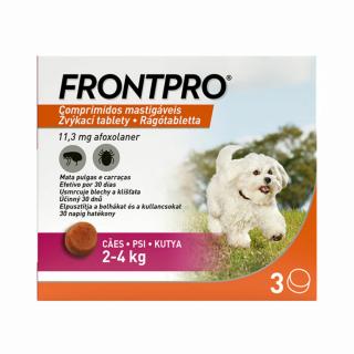 Frontpro 11 mg rágótabletta 2-4 kg 3X