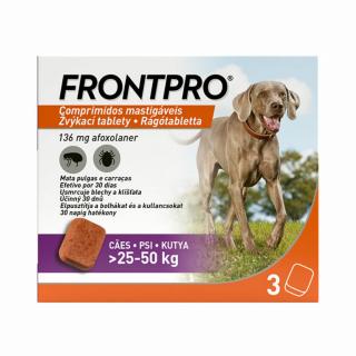 Frontpro 136 mg rágótabletta 25-50 kg 3X